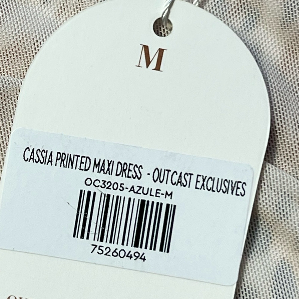 Outcast CASSIA PRINTED MAXI DRESS AZULE. M - Picture 14 of 14